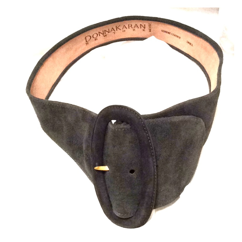 Donna Karen Gray Suede Size: Small 25-28" at Waist